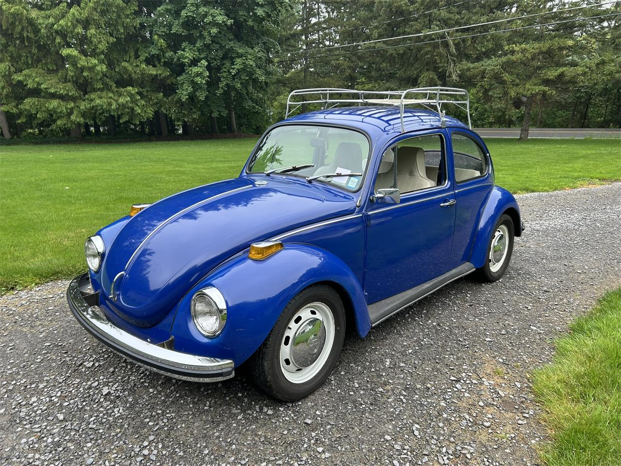 Volkswagen-Super-beetle-1971-Blue-Off-White-3