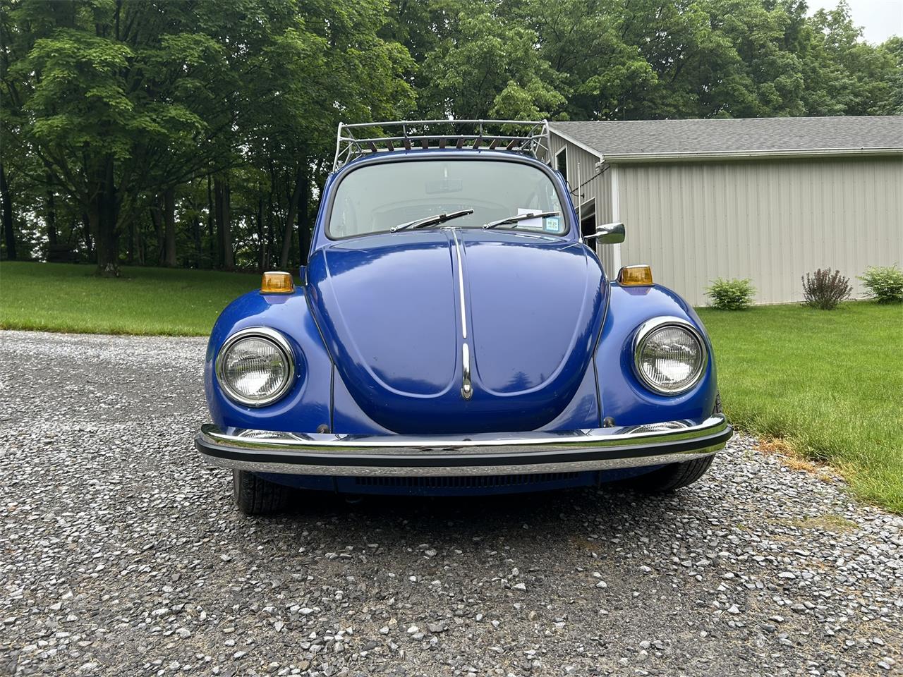 Volkswagen-Super-beetle-1971-Blue-Off-White-6