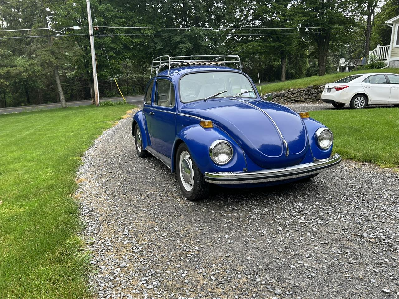 Volkswagen-Super-beetle-1971-Blue-Off-White-7