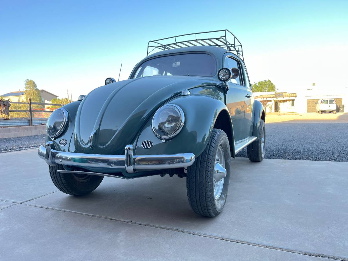 Volkswagen-bug-1957-green-1
