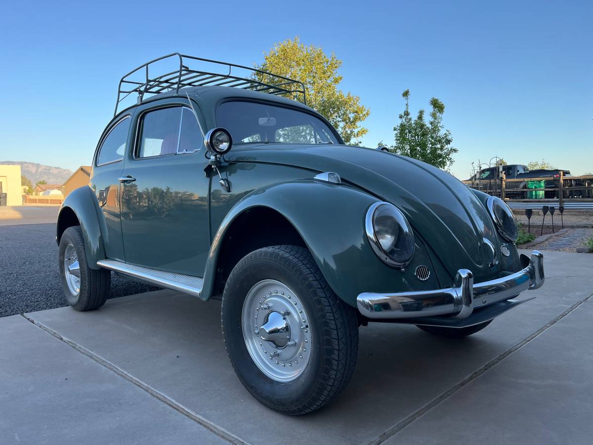 Volkswagen-bug-1957-green