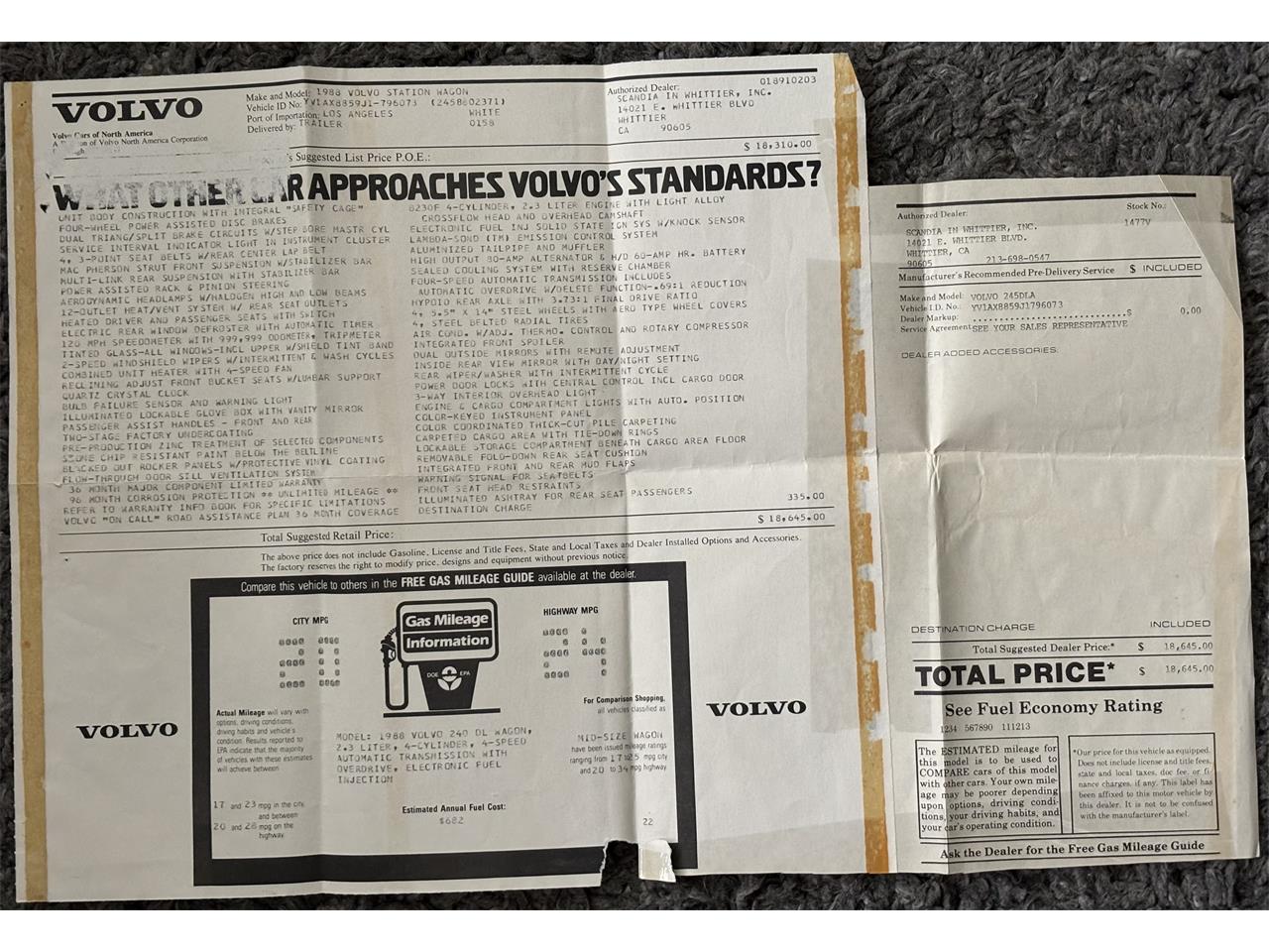 Volvo-240-1988-White-Tan-8