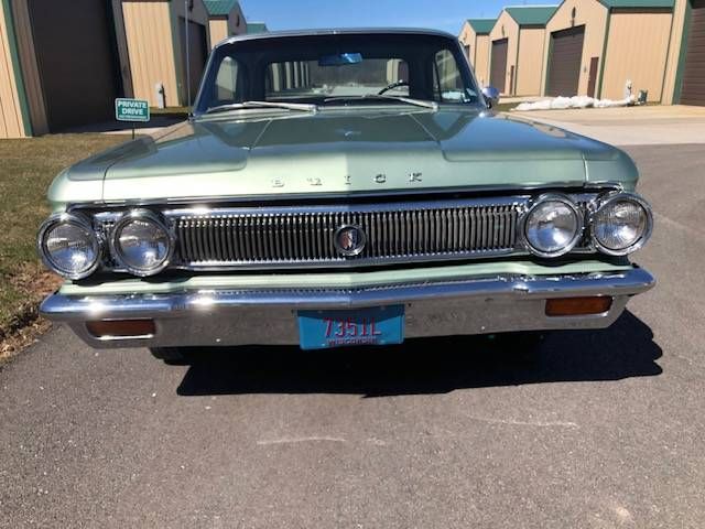 Buick-Skylark-1963-Green-Black-Vinyl-8