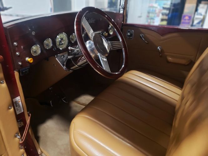 Cadillac-Other-1929-Dark-Red-Gloss-Camel-Tan-Leather-11