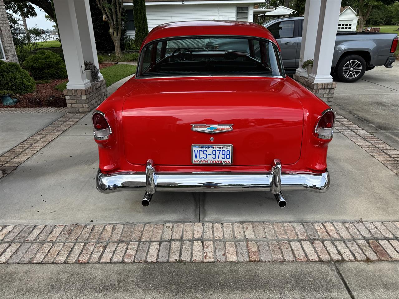 Chevrolet-2-dr-sedan-1955-Red-Black-3