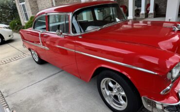 Chevrolet-2-dr-sedan-1955-Red-Black
