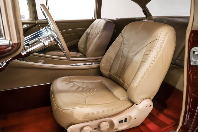 Chevrolet-210-1955-Burgundy-Tan-Leather-10