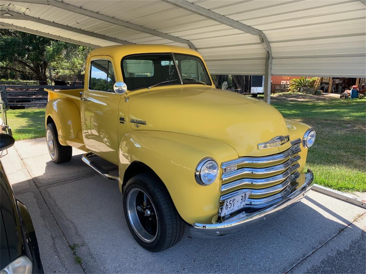 Chevrolet-3100-1952-Yellow-Black