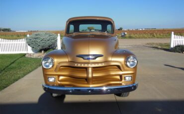 Chevrolet-3100-1954-Gold-Dark-brown-1