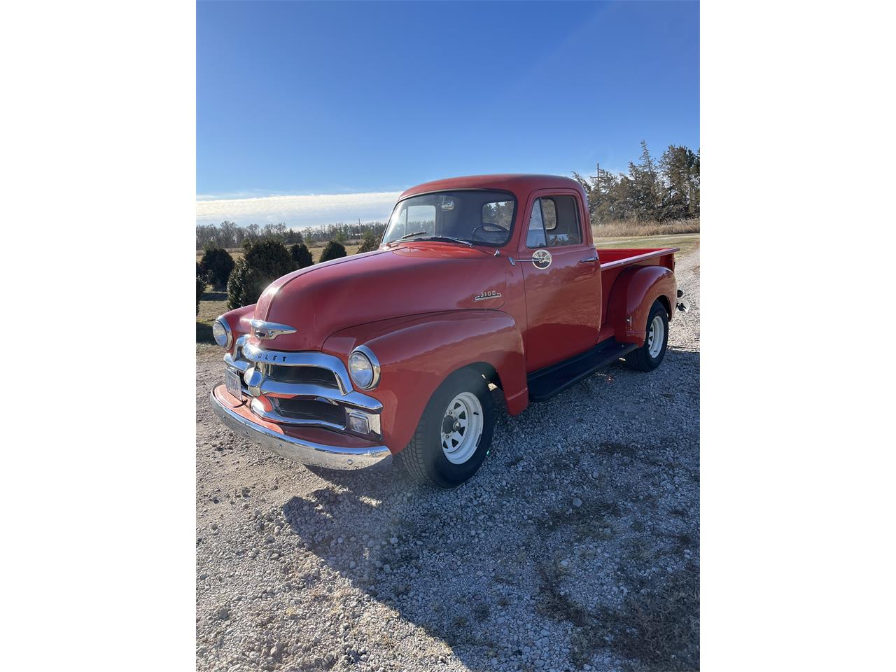 Chevrolet-3100-1954-Red-Gray-29