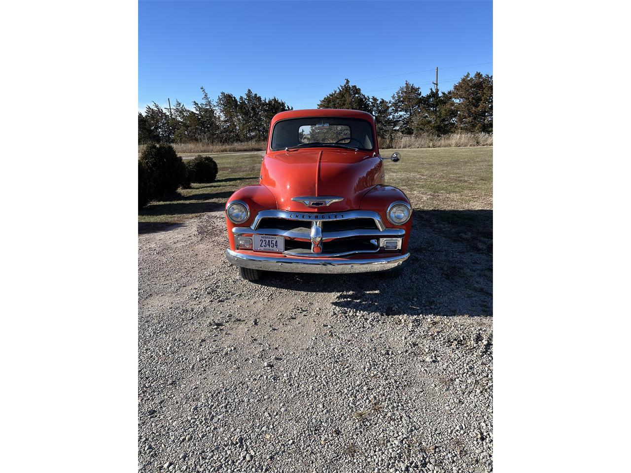 Chevrolet-3100-1954-Red-Gray