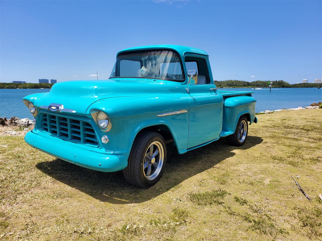 Chevrolet-3100-1955-Blue-aquamarine-white-77