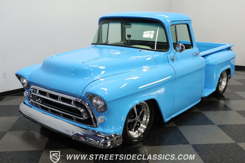Chevrolet-3100-1957-Blue-GrayBeige-16