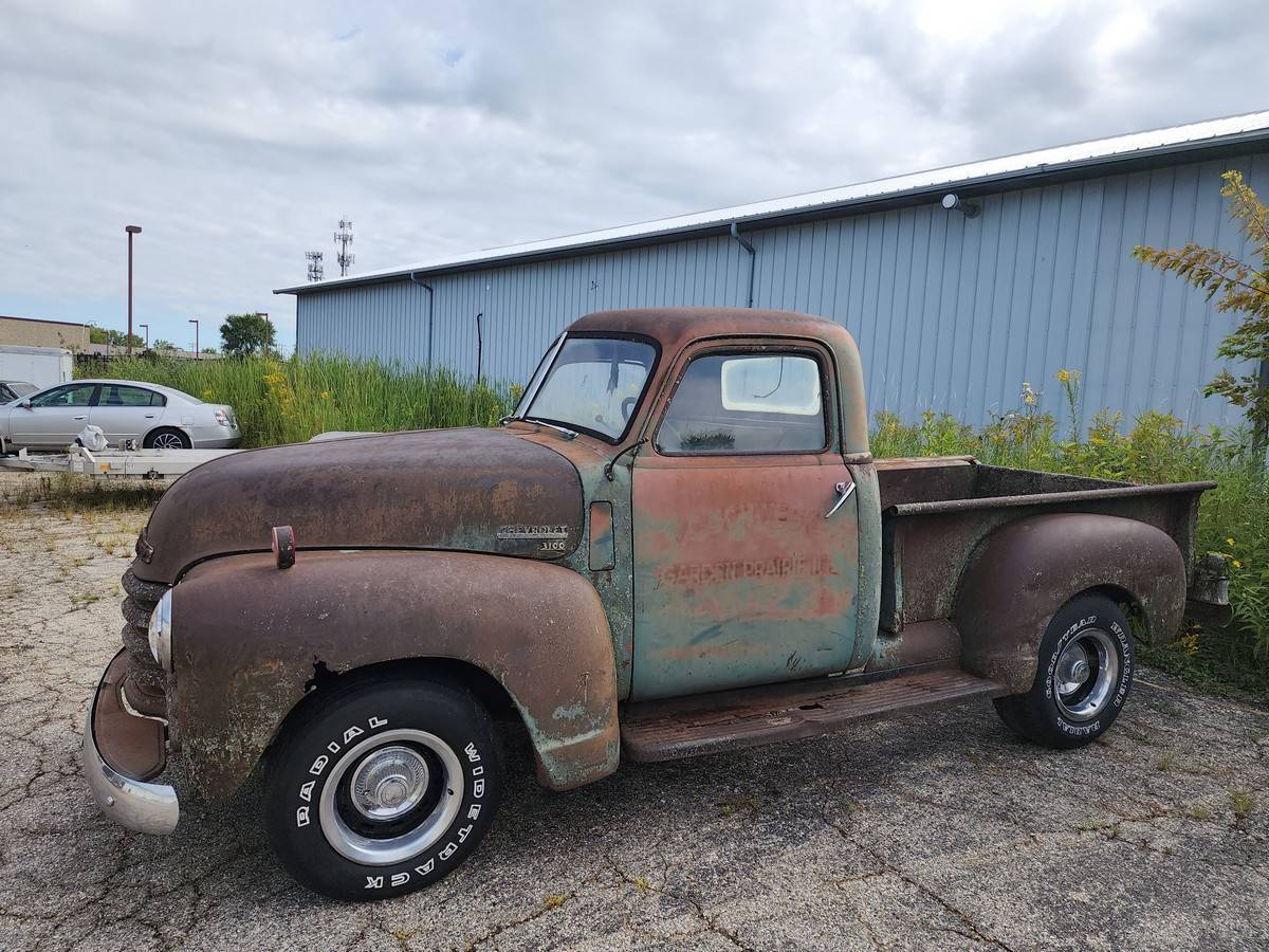 Chevrolet-3100-short-bed-half-ton-pickup-truck-1950-green-5