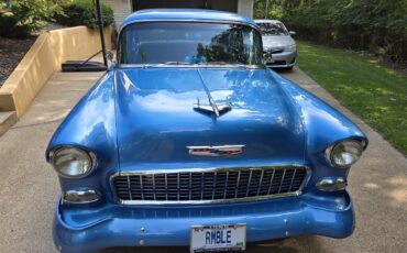 Chevrolet-Bel-air-1955-Blue-wBlue-Flames-Gray-with-Blue-Trim-1