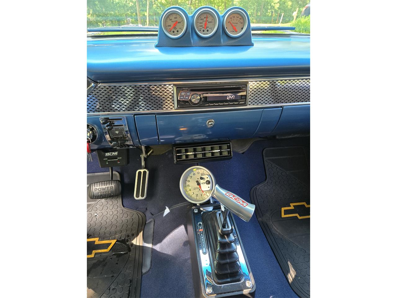 Chevrolet-Bel-air-1955-Blue-wBlue-Flames-Gray-with-Blue-Trim-9