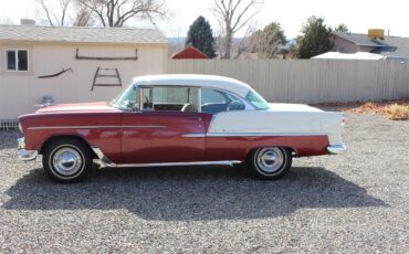 Chevrolet-Bel-air-1955-Dusk-Rose-India-Ivo-Gray-and-maroon