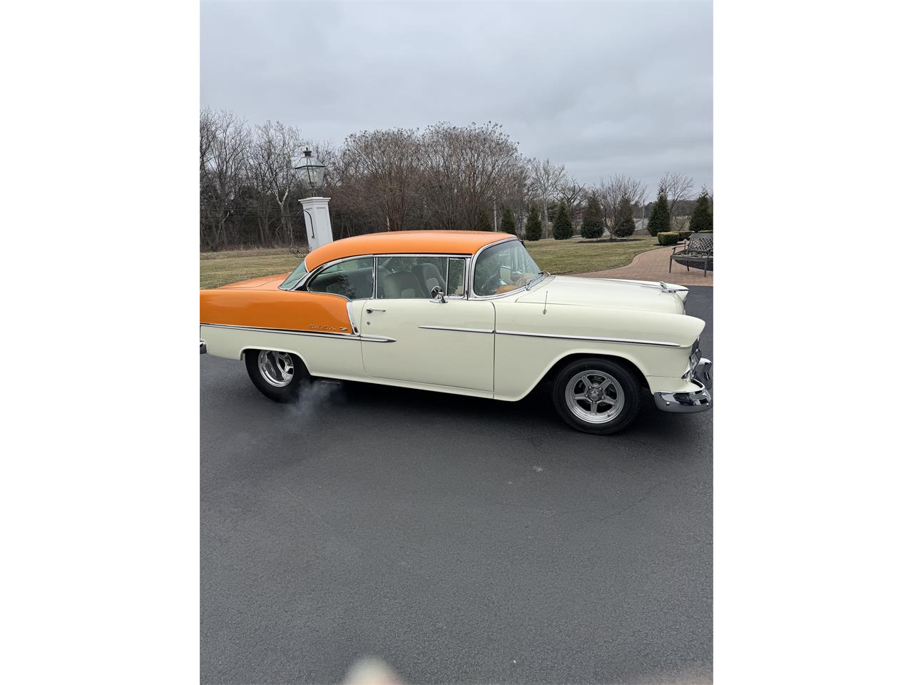 Chevrolet-Bel-air-1955-creamorange-Beige-9
