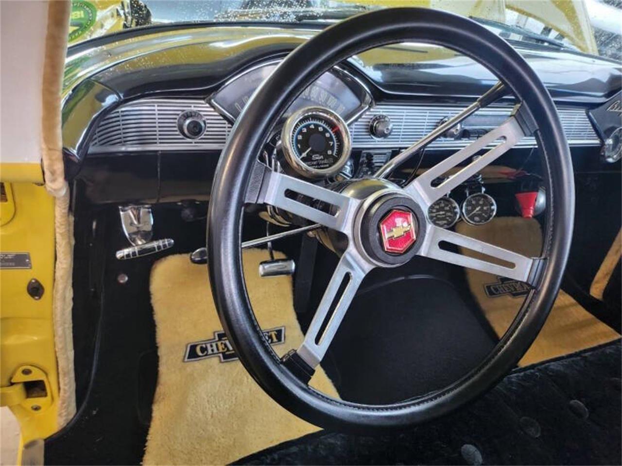 Chevrolet-Bel-air-1956-YellowWhite-Black-11