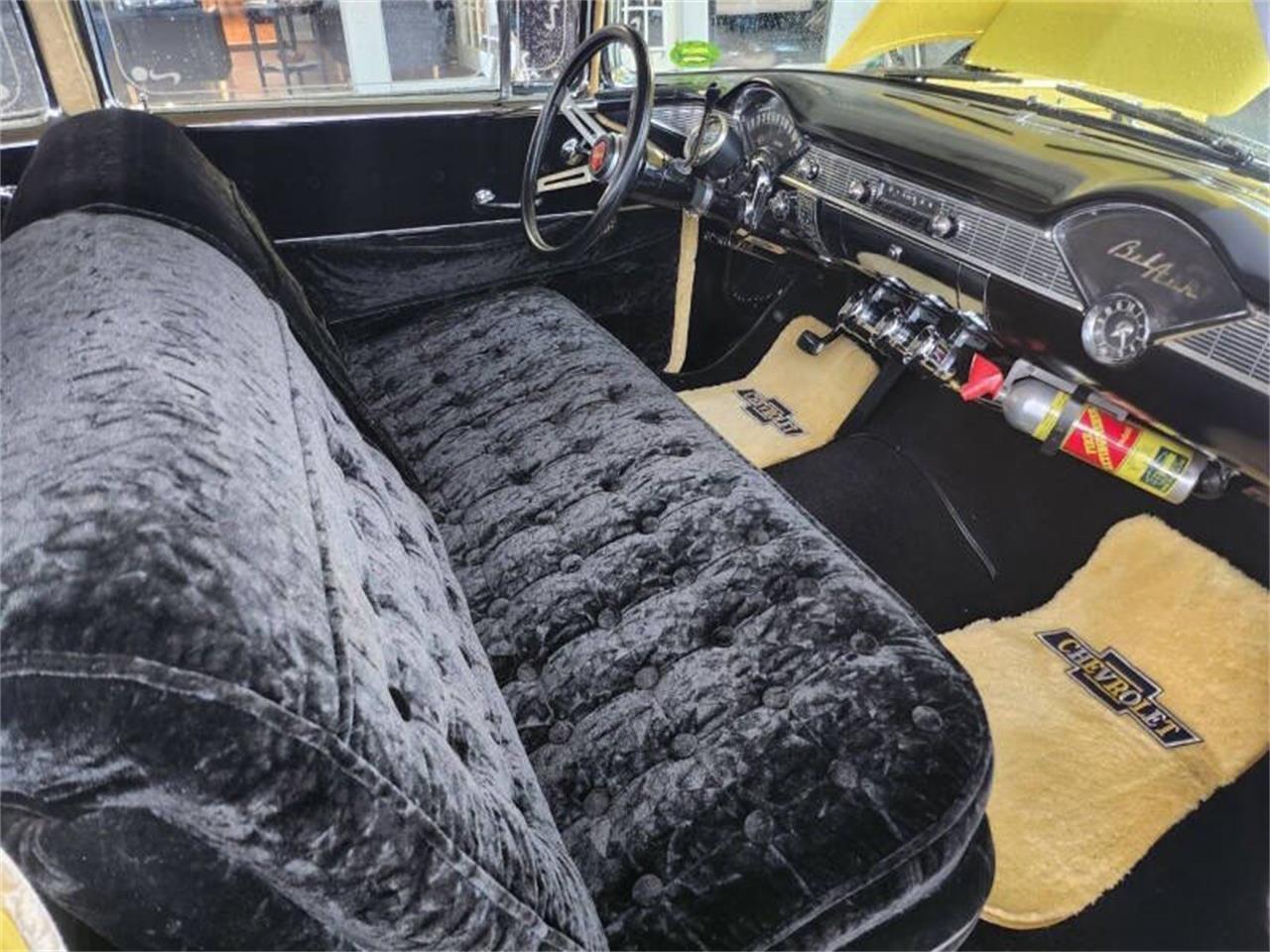 Chevrolet-Bel-air-1956-YellowWhite-Black-16