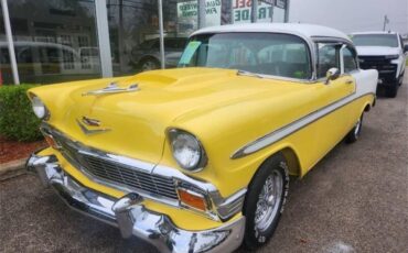 Chevrolet-Bel-air-1956-YellowWhite-Black-2