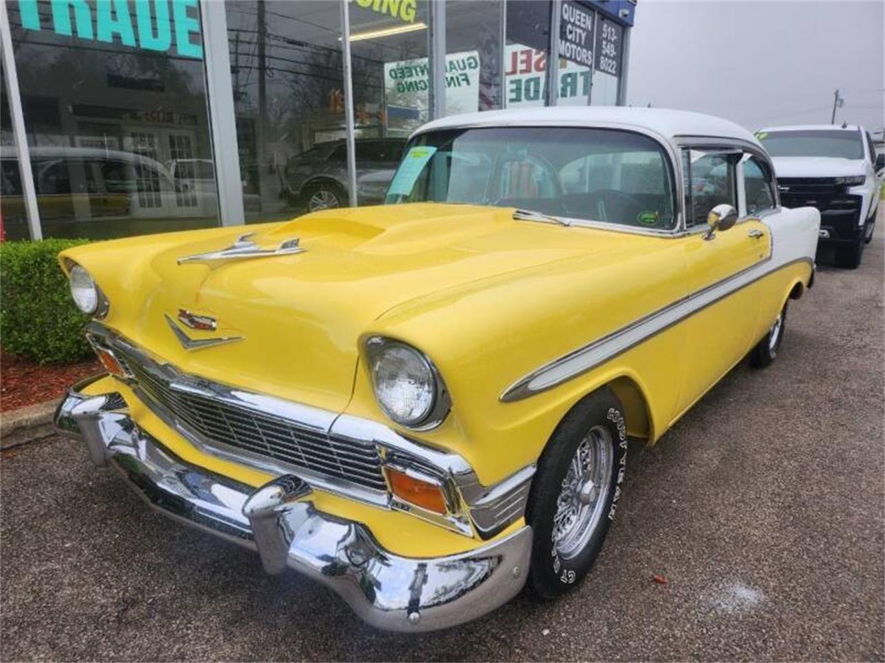 Chevrolet-Bel-air-1956-YellowWhite-Black-2