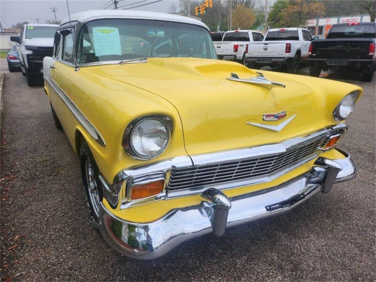 Chevrolet-Bel-air-1956-YellowWhite-Black-3