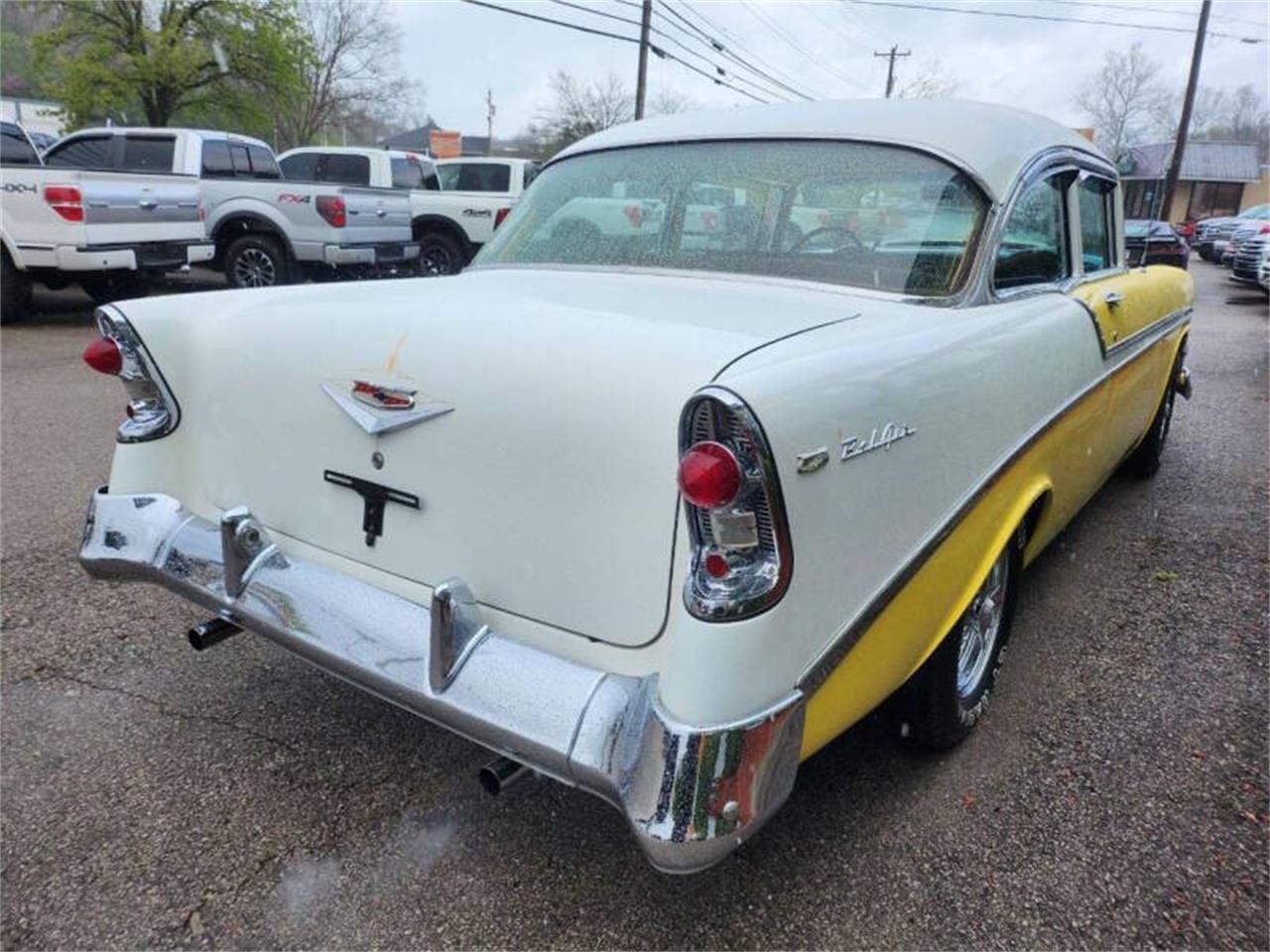 Chevrolet-Bel-air-1956-YellowWhite-Black-4
