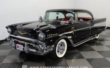 Chevrolet-Bel-air-1957-Onyx-Black-Dark-Red-29