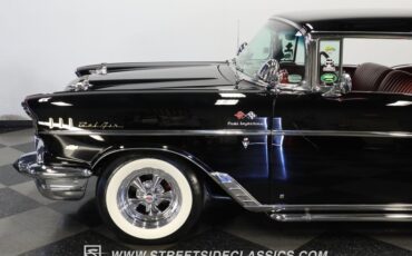 Chevrolet-Bel-air-1957-Onyx-Black-Dark-Red-34