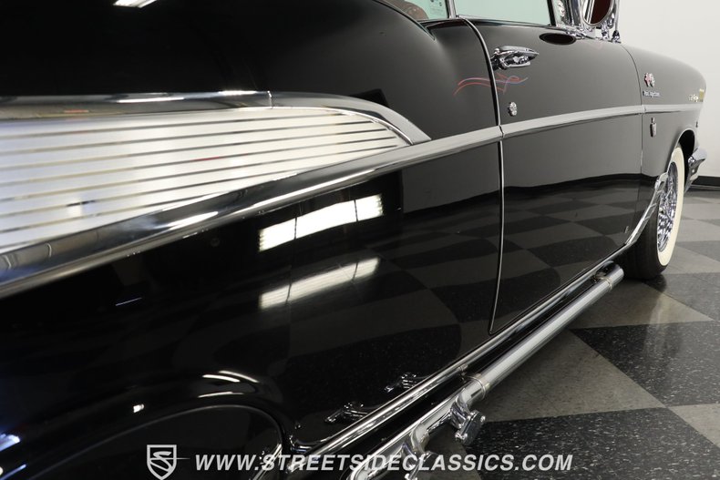 Chevrolet-Bel-air-1957-Onyx-Black-Dark-Red-38