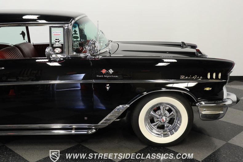 Chevrolet-Bel-air-1957-Onyx-Black-Dark-Red-40