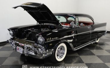 Chevrolet-Bel-air-1957-Onyx-Black-Dark-Red-41