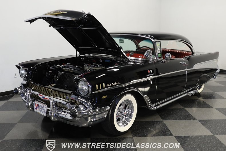 Chevrolet-Bel-air-1957-Onyx-Black-Dark-Red-41