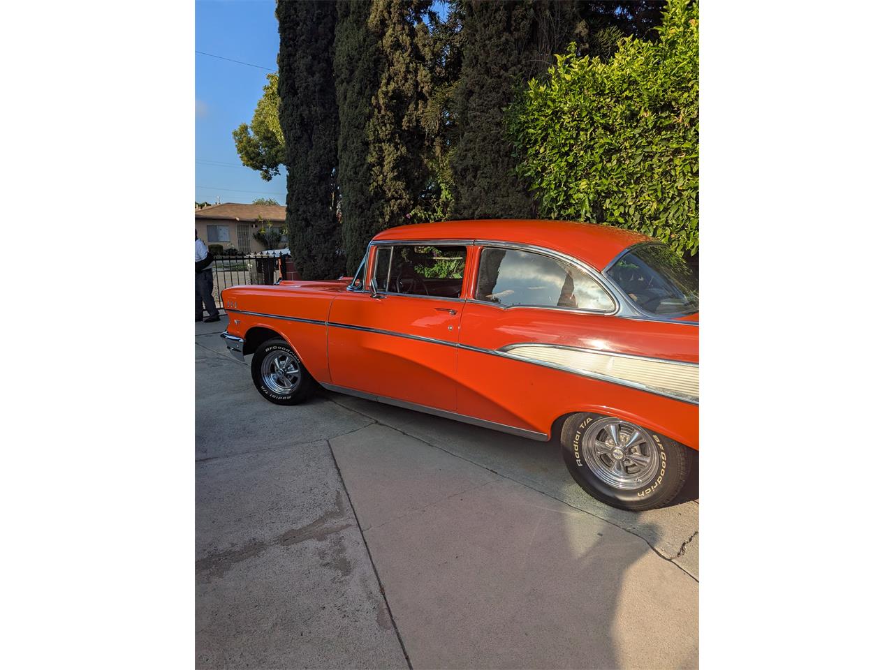 Chevrolet-Bel-air-1957-Orange-Burgundy-1