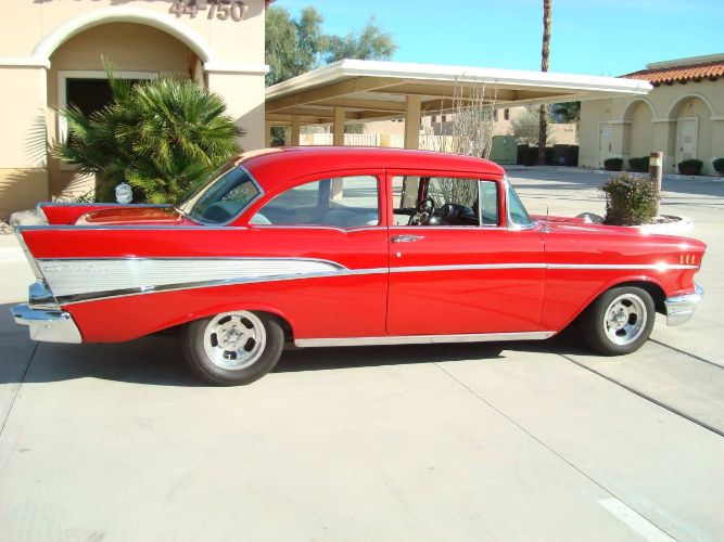 Chevrolet-Bel-air-1957-Red-5