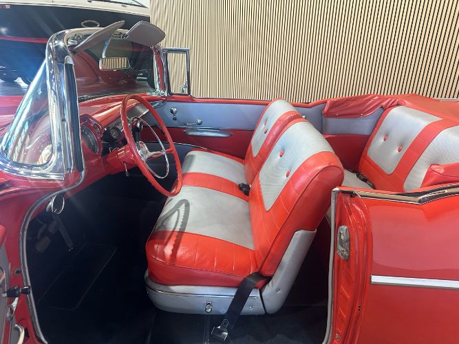 Chevrolet-Bel-air-1957-Red-Red-vinyl-26