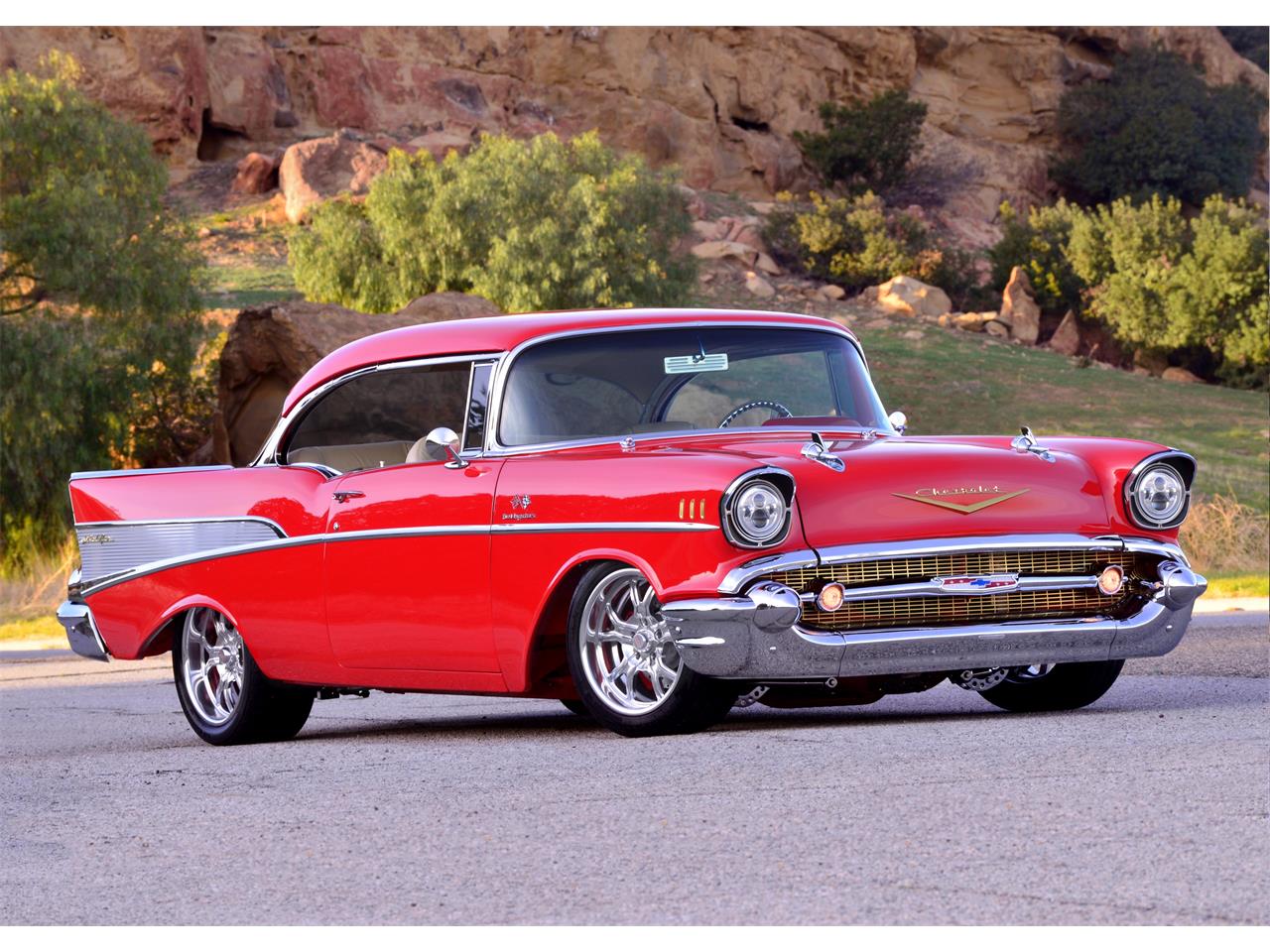 Chevrolet-Bel-air-1957-Viper-Red-Beige-34