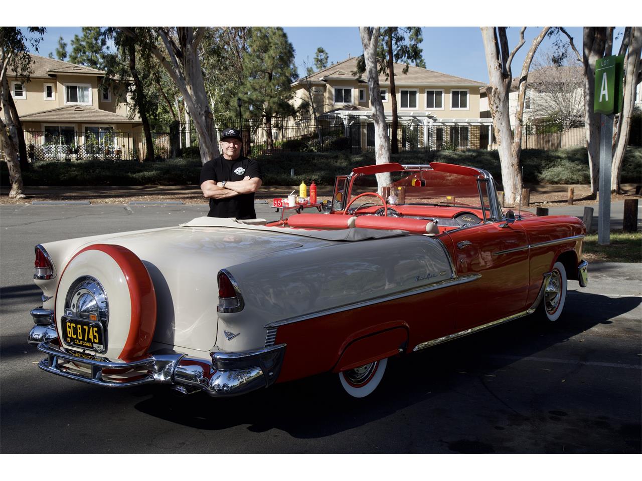 Chevrolet-Bel-air-convertible-1955-Gypsy-redbeige-Red-and-beige-10