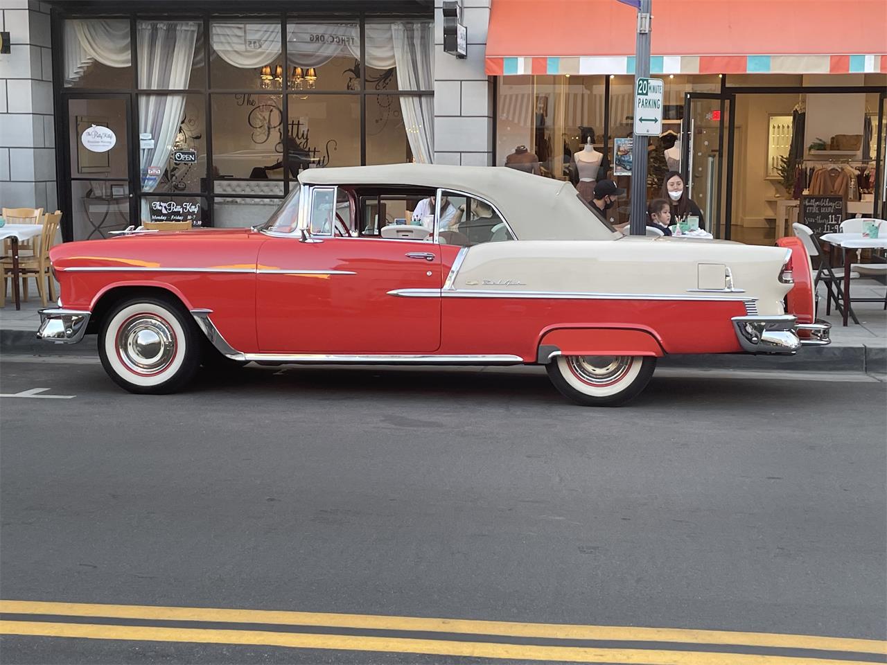 Chevrolet-Bel-air-convertible-1955-Gypsy-redbeige-Red-and-beige-18