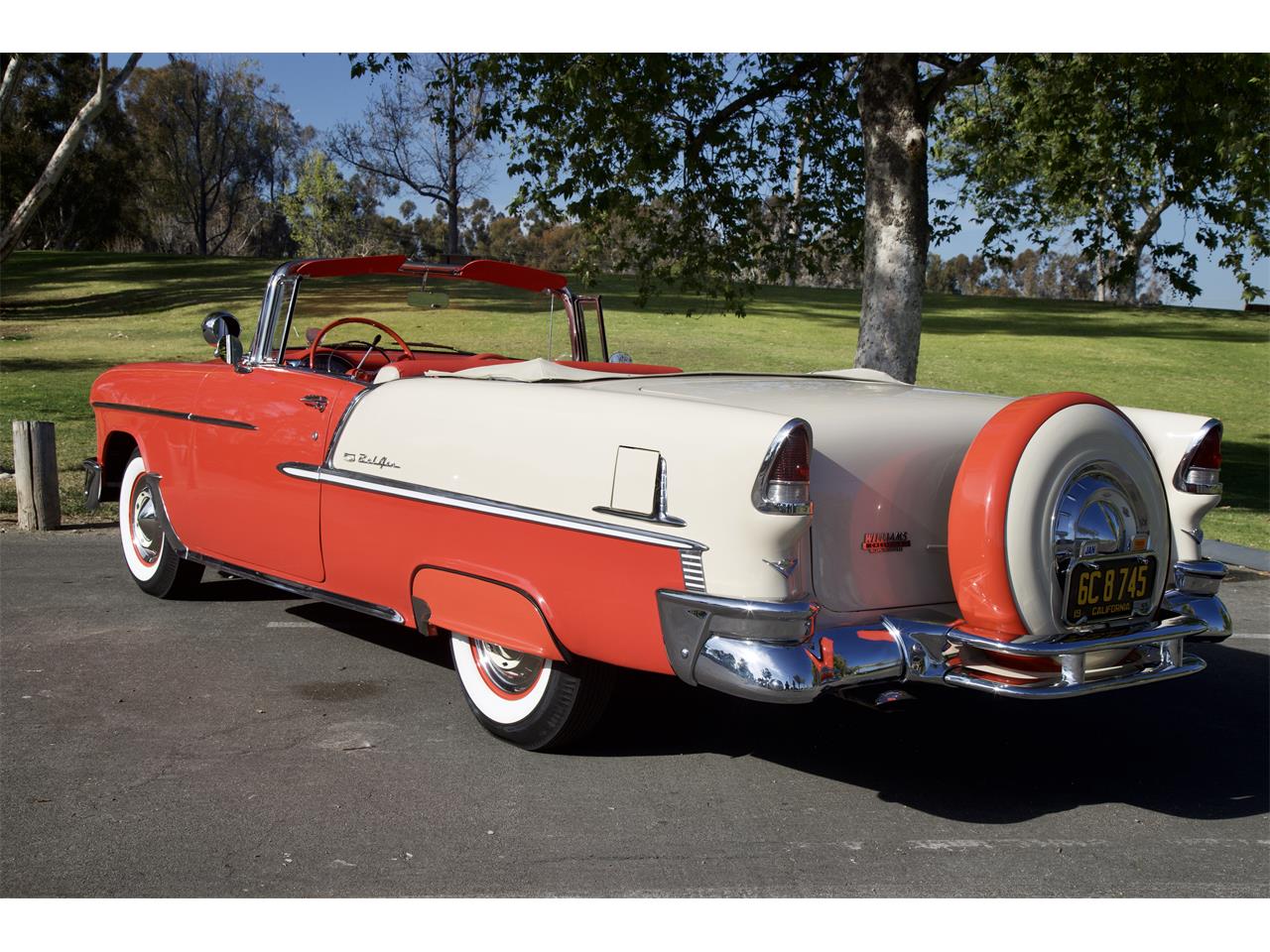 Chevrolet-Bel-air-convertible-1955-Gypsy-redbeige-Red-and-beige-6