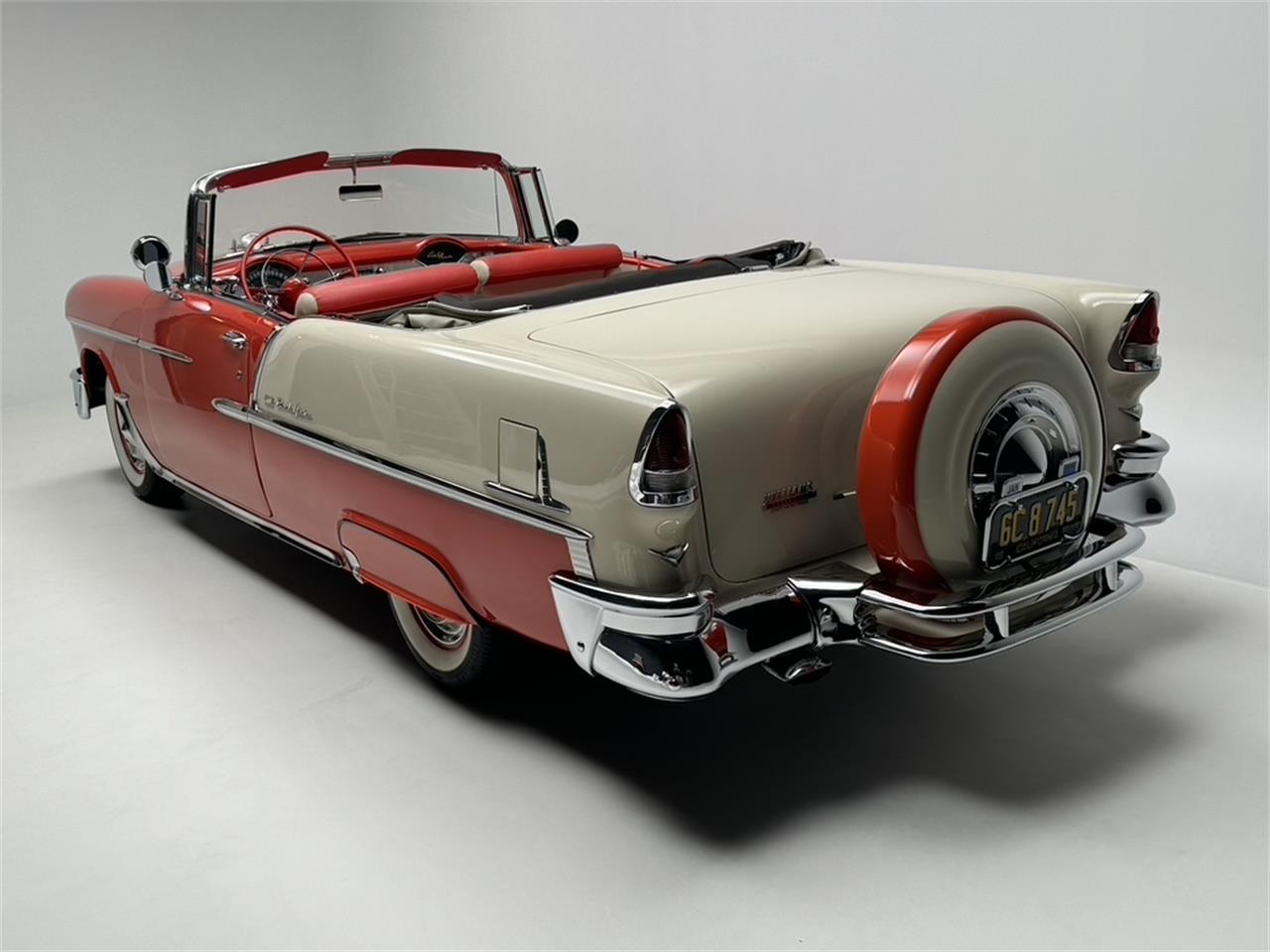 Chevrolet-Bel-air-convertible-1955-Gypsy-redbeige-Red-and-beige-8