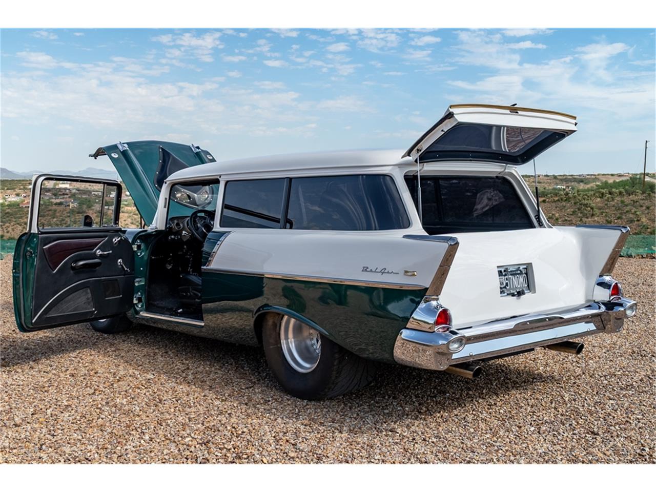 Chevrolet-Bel-air-wagon-1957-Hunter-Green-White-Black-2