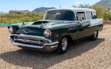 Chevrolet-Bel-air-wagon-1957-Hunter-Green-White-Black