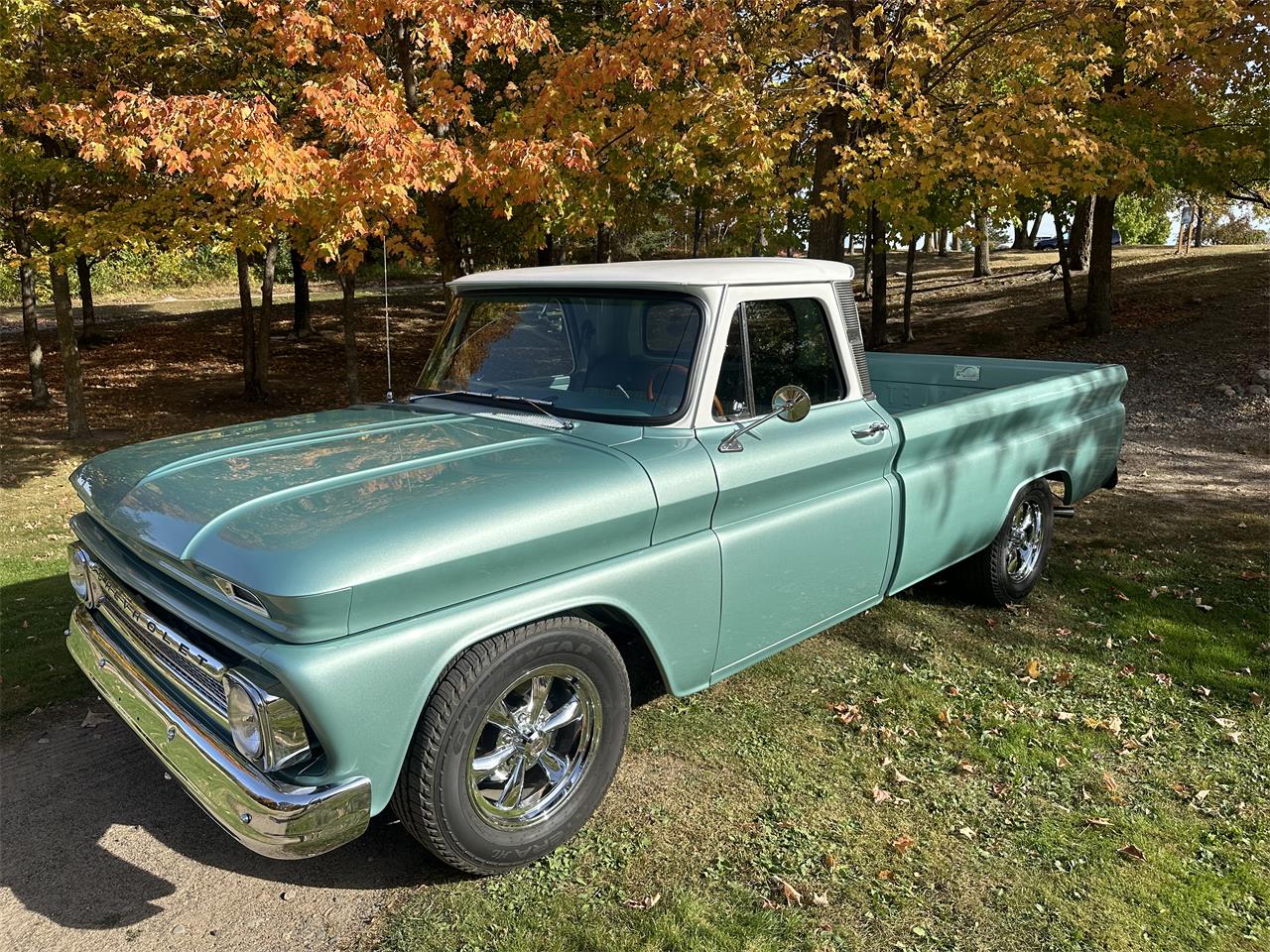 Chevrolet-C10-1964-Green-Green-75