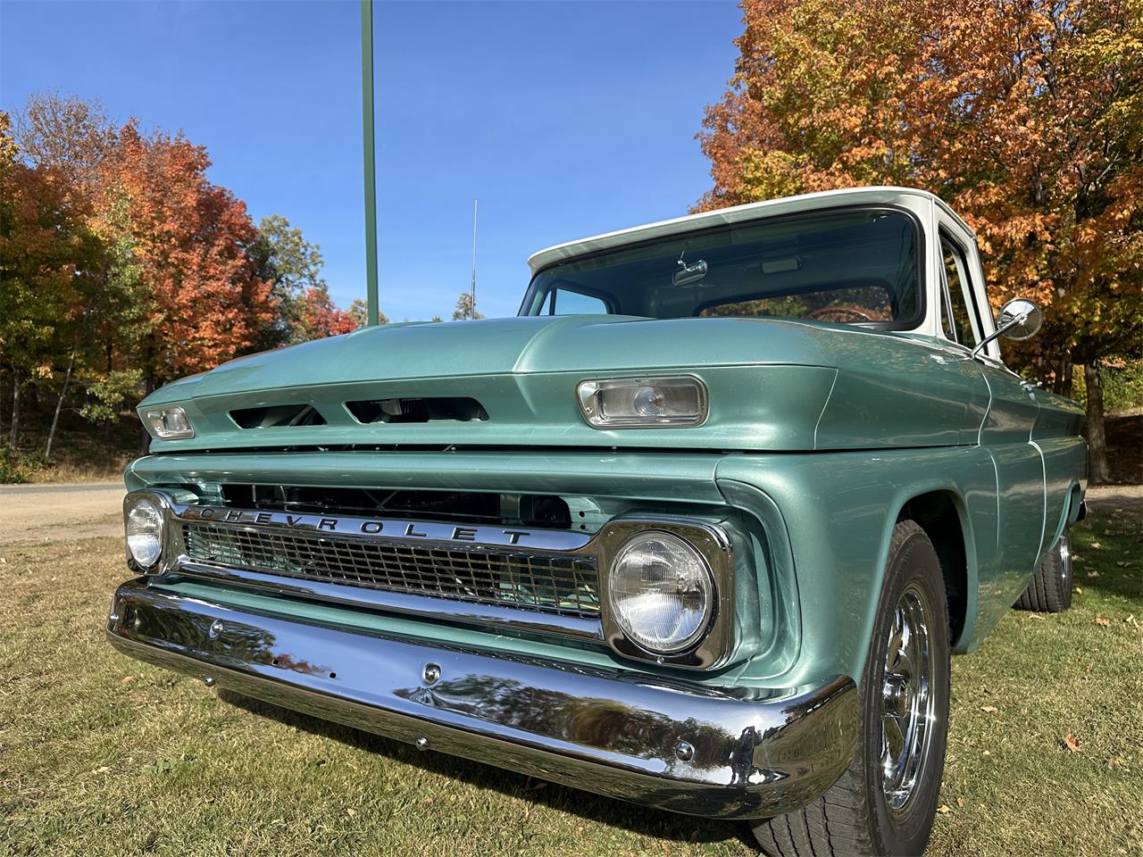 Chevrolet-C10-1964-Green-Green-76