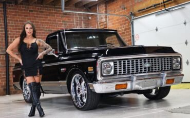 Chevrolet-C10-1971-Black-Black-38