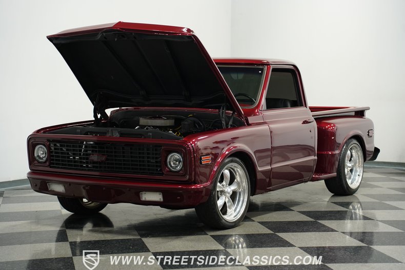 Chevrolet-C10-1972-Maroon-Black-28