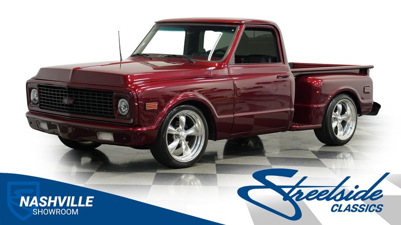 Chevrolet-C10-1972-Maroon-Black