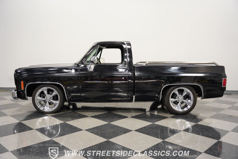 Chevrolet-C10-1978-Black-Green-1